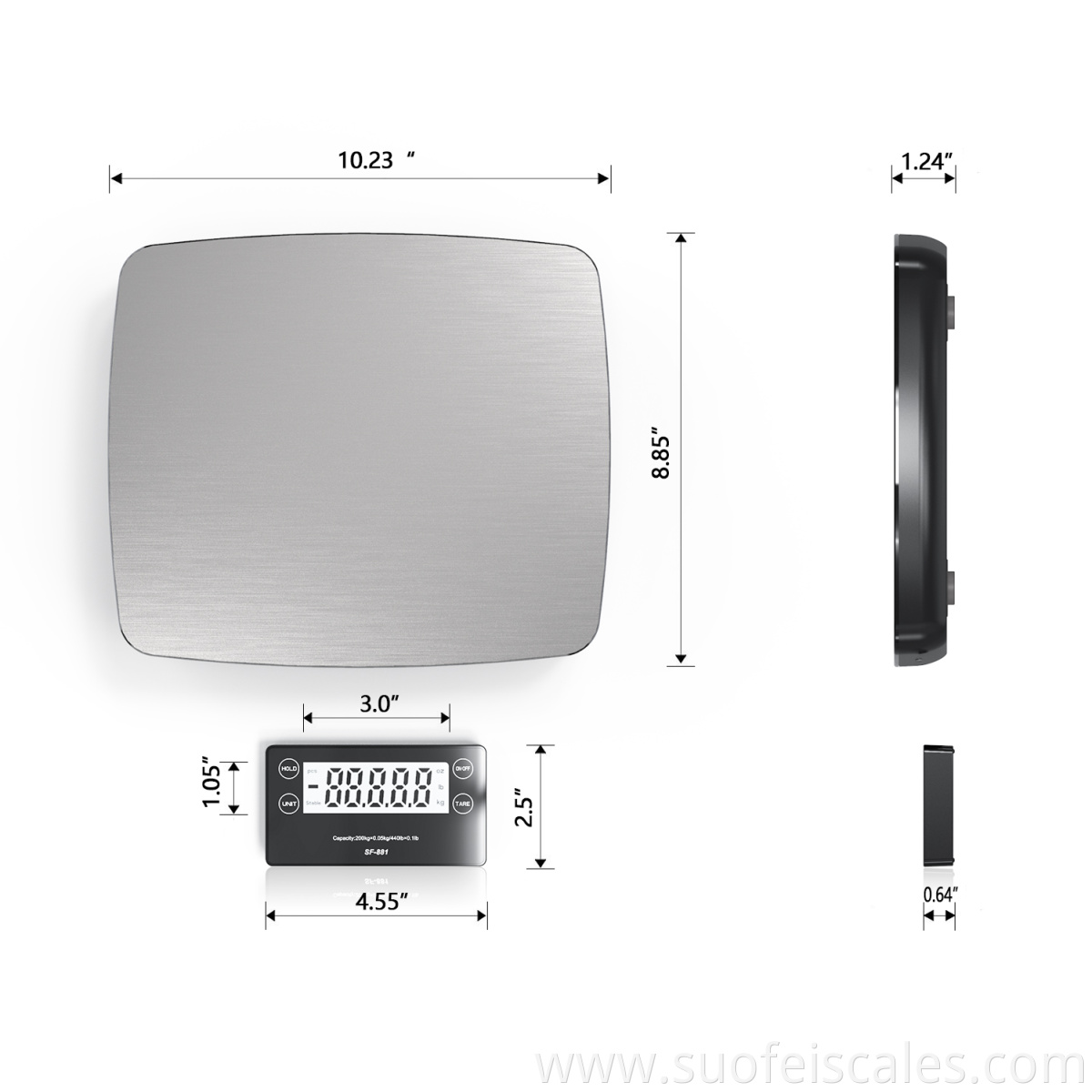 SF-881 Electronic Wireless portable scale shipping weighing scales